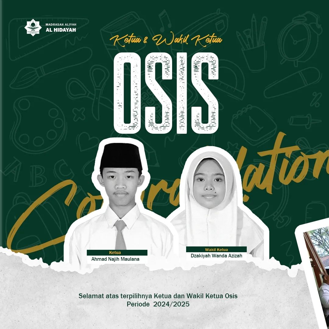 Pemilihan Ketua dan Wakil Ketua OSIS MA Al Hidayah Periode 2024/2025